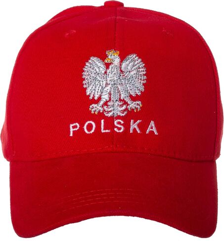 Poland Eagle National Pride Polish Country Cap Hat -100% Cotton Embroidered Hat (Polska) in Saudi Arabia
