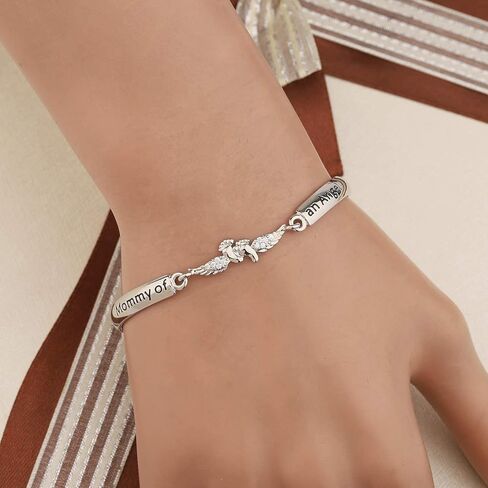 Gzrlyf قلادة الإجهاض أجنحة الملاك قلادة الوهق هدايا تذكارية لفقدان الحمل in Kuwait