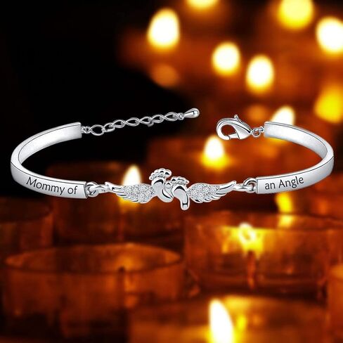 Gzrlyf قلادة الإجهاض أجنحة الملاك قلادة الوهق هدايا تذكارية لفقدان الحمل in Kuwait