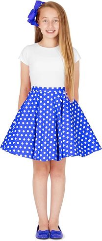تنورة BlackButterfly Kids Vintage الخمسينيات ذات الدائرة الكاملة للفتيات المتأرجحة in Kuwait