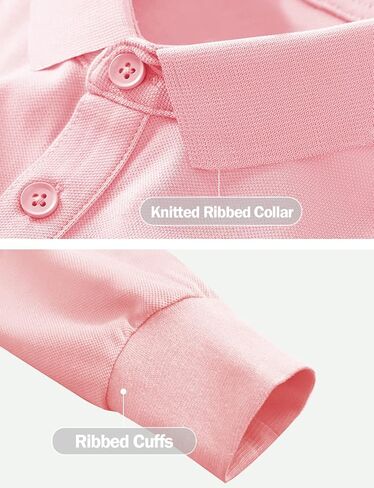 قمصان بولو Hiverlay للسيدات قمصان جولف بعامل حماية من الأشعة فوق البنفسجية 50+ قميص طويل الأكمام بياقة in Kuwait