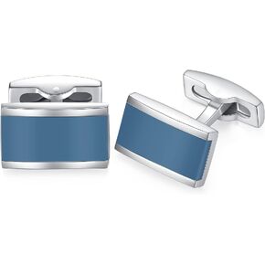 HONEY BEAR Cufflinks Mens Shirt Rectangle Stainless Steel Business Wedding Gift