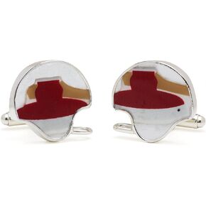 Tokens & Icons Collegiate Football Game Used Helmet Cufflinks (16-COLLEGIATE-P) in Saudi Arabia