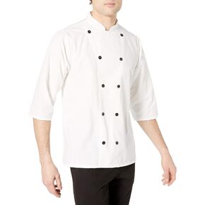 Uncommon Threads Unisex Epic 3/4 Sleeve Buttoned Chef Shirt with Vents in Kuwait