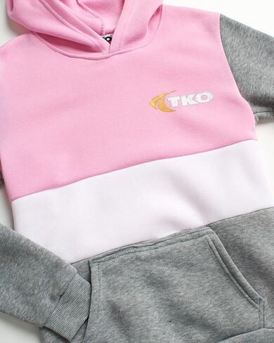 مجموعة الركض النشطة للفتيات من TKO - قطعتان من سويت شيرت بغطاء للرأس وبنطلون للركض (المقاس: 7-12) in Kuwait