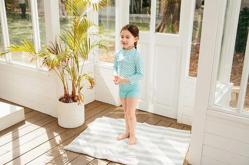 VAENAIT BABY 2T-7T Kids Girls UPF 50+ UV Protection Rashguard Swimsuit Long Shirt and Shorts Set in Kuwait
