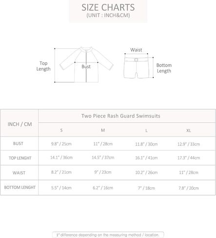 VAENAIT BABY 2T-7T Kids Girls UPF 50+ UV Protection Rashguard Swimsuit Long Shirt and Shorts Set in Kuwait