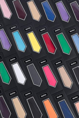 KissTies Mens Solid Tie Pure Color Necktie in Kuwait