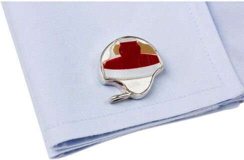 Tokens & Icons Collegiate Football Game Used Helmet Cufflinks (16-COLLEGIATE-P) in Kuwait