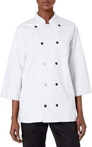 Uncommon Threads Unisex Epic 3/4 Sleeve Buttoned Chef Shirt with Vents in Kuwait