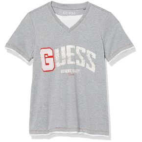 GUESS Boys' Big Loop Embroidered Logo Mélange Jersey T-Shirt in Saudi Arabia