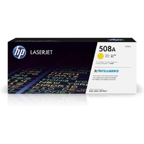 Original HP 508A Yellow Toner Cartridge | Works with HP Color LaserJet Enterprise M552, M553, HP Color LaserJet Enterprise MFP M577 Series | CF362A in Saudi Arabia