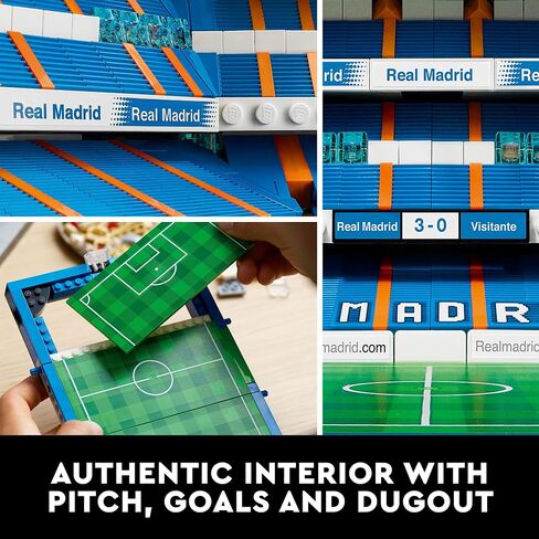 LEGO Real Madrid – Santiago Bernabéu Stadium 10299 Building Set; Build a Detailed Model of The Famous Stadium (5,876 Pieces) in Saudi Arabia