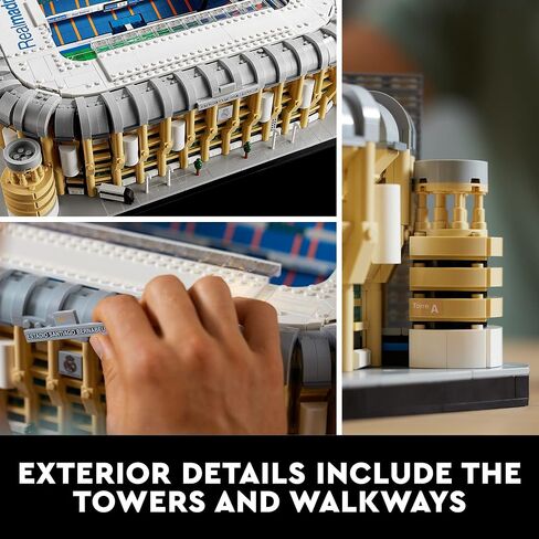 LEGO Real Madrid – Santiago Bernabéu Stadium 10299 Building Set; Build a Detailed Model of The Famous Stadium (5,876 Pieces) in Saudi Arabia