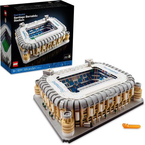 LEGO Real Madrid – Santiago Bernabéu Stadium 10299 Building Set; Build a Detailed Model of The Famous Stadium (5,876 Pieces) in Saudi Arabia