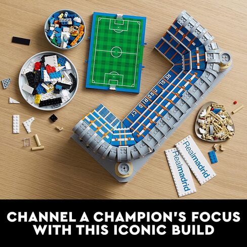 LEGO Real Madrid – Santiago Bernabéu Stadium 10299 Building Set; Build a Detailed Model of The Famous Stadium (5,876 Pieces) in Saudi Arabia