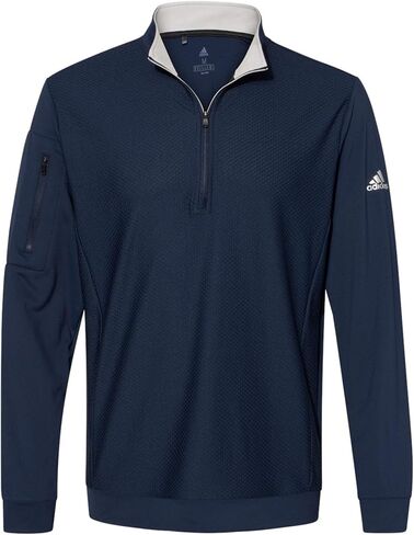 adidas - Performance Textured Quarter-Zip Pullover - A295 in Saudi Arabia