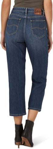 Lee Women's High Rise Straight Leg Crop Jean in Kuwait