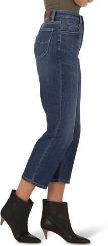 Lee Women's High Rise Straight Leg Crop Jean in Kuwait