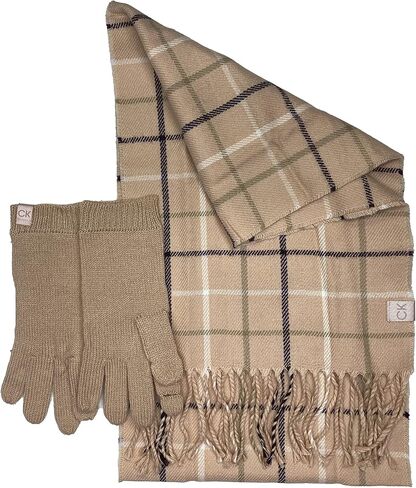 Calvin Klein Women's Muffler And Touch Gloves 2 Piece Set in Kuwait