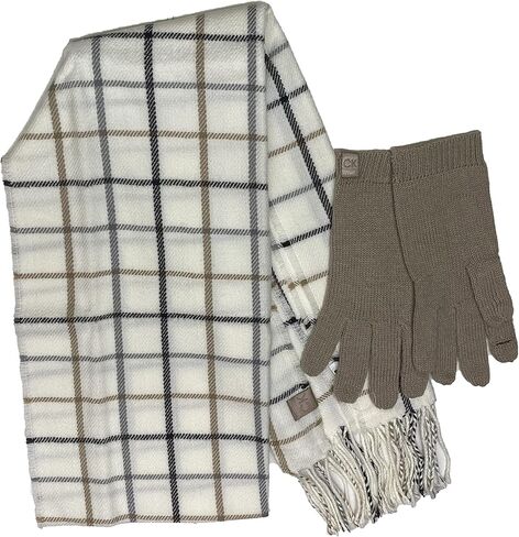 Calvin Klein Women's Muffler And Touch Gloves 2 Piece Set in Kuwait