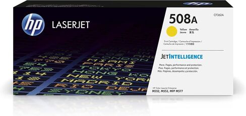 Original HP 508A Yellow Toner Cartridge | Works with HP Color LaserJet Enterprise M552, M553, HP Color LaserJet Enterprise MFP M577 Series | CF362A in Saudi Arabia