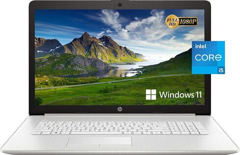 2022 Newest HP Notebook Laptop, 17.3" Full HD Non-Touch Display, 11th Gen Intel Core i5-1135G7 Processor, 16GB RAM, 512GB SSD + 1TB HDD, Backlit Keyboard, Webcam, HDMI, Wi-Fi, Windows 11 Home, Silver in Kuwait