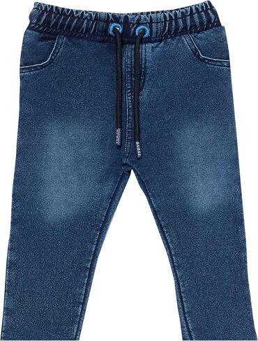 GUESS Baby Boys Short Sleeve Organic Cotton Graphic Tee and Knit Denim Pants 2 Piece Set in Saudi Arabia