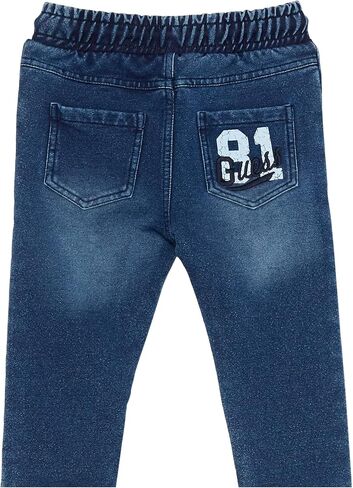 GUESS Baby Boys Short Sleeve Organic Cotton Graphic Tee and Knit Denim Pants 2 Piece Set in Saudi Arabia