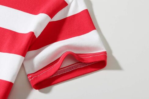 SSLR-Big-Boys-Striped-Shirts-Short Sleeve Tee Shirt Crew Neck Cotton Causal Lightweight in Saudi Arabia