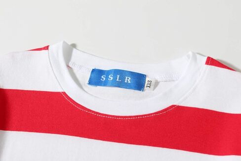 SSLR-Big-Boys-Striped-Shirts-Short Sleeve Tee Shirt Crew Neck Cotton Causal Lightweight in Saudi Arabia