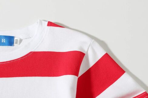 SSLR-Big-Boys-Striped-Shirts-Short Sleeve Tee Shirt Crew Neck Cotton Causal Lightweight in Saudi Arabia
