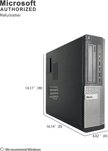 DELL Optiplex 790 DT High Performance Premium Business Desktop Computer (Intel Quad-Core i5-2400 up to 3.4GHz, 8GB DDR3 RAM, 2TB HDD, DVDROM, WiFi, Windows 10 Pro) (Renewed)'] in Saudi Arabia