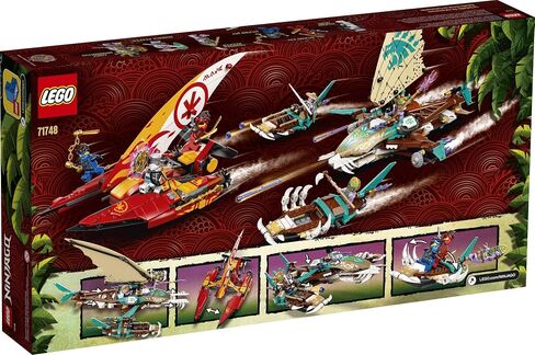 LEGO NINJAGO Catamaran Sea Battle 71748 Building Kit; Ninja Playset Featuring Catamaran Toys and NINJAGO Kai, Jay and Zane; Best Gift for Kids Who Love Creative Play, New 2021 (780 Pieces) in Saudi Arabia