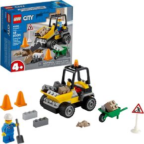 LEGO City Roadwork Truck 60284 Toy Building Kit; Cool Roadworks Construction Set for Kids, New 2021 (58 Pieces) in Kuwait