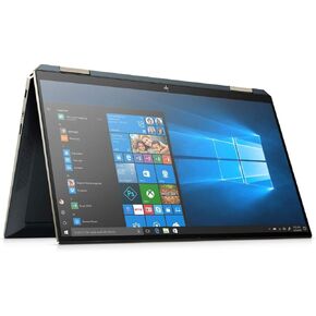 HP Spectre Touch x360 13 بوصة أزرق/ذهبي كمبيوتر محمول قابل للتحويل Intel i7 حتى 4.7 جيجا هرتز (إجمالي 48 جيجابايت) 16 جيجابايت DDR4 + 32 جيجابايت Optane 512 جيجابايت SSD 13.3 بوصة 4K لوحة مفاتيح بإضاءة خلفية Win 11 (13-AW200-Renewed) in Kuwait