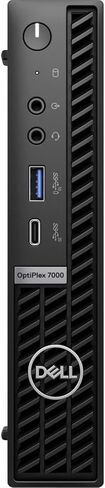 Dell OptiPlex 7000 Desktop Computer - Intel Core i7 12th Gen i7-12700T Dodeca-core (12 Core) 1.40 GHz - 16 GB RAM DDR4 SDRAM - 512 GB M.2 PCI Express NVMe 3.0 x4 SSD - Micro PC - Black in Saudi Arabia