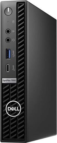Dell OptiPlex 7000 Desktop Computer - Intel Core i7 12th Gen i7-12700T Dodeca-core (12 Core) 1.40 GHz - 16 GB RAM DDR4 SDRAM - 512 GB M.2 PCI Express NVMe 3.0 x4 SSD - Micro PC - Black in Saudi Arabia