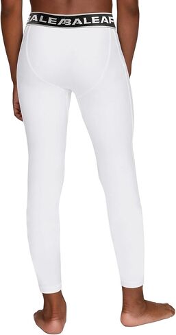 BALEAF Youth Boys' Compression Thermal Baselayer Sport Basketball Tights Fleece Lined Leggings in Saudi Arabia