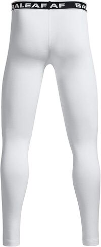 BALEAF Youth Boys' Compression Thermal Baselayer Sport Basketball Tights Fleece Lined Leggings in Saudi Arabia