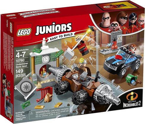 LEGO Juniors/4+ The Incredibles 2 Underminer Bank Heist 10760 Building Kit (149 Piece) in Saudi Arabia