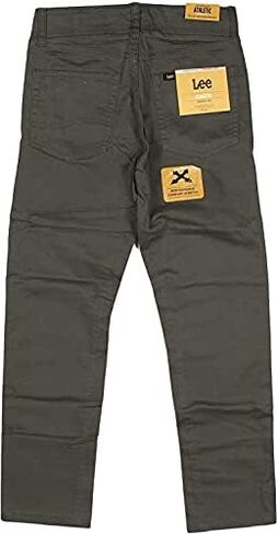 LEE Boys' Straight Fit Straight Leg Performance Comfort Stretch Pants (7, Gray) in Saudi Arabia