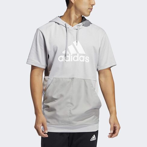 adidas Men's Game & Go Short Sleeve Hoodie in Saudi Arabia