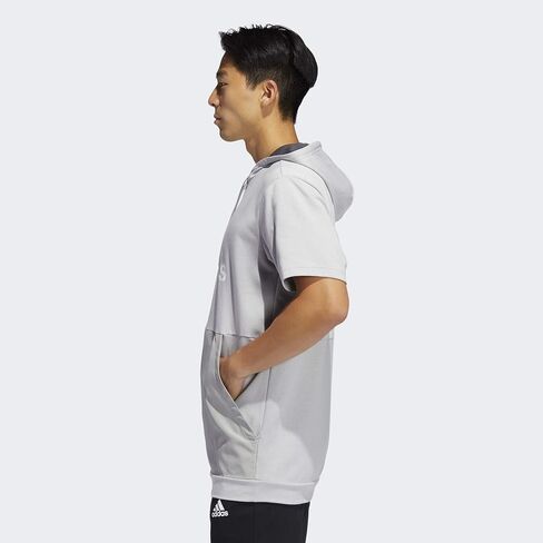 adidas Men's Game & Go Short Sleeve Hoodie in Saudi Arabia