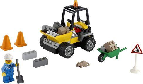 LEGO City Roadwork Truck 60284 Toy Building Kit; Cool Roadworks Construction Set for Kids, New 2021 (58 Pieces) in Saudi Arabia