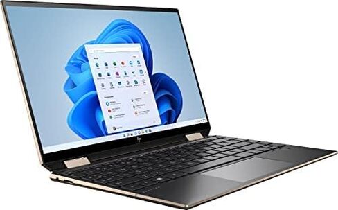HP Spectre Touch x360 13 بوصة أزرق/ذهبي كمبيوتر محمول قابل للتحويل Intel i7 حتى 4.7 جيجا هرتز (إجمالي 48 جيجابايت) 16 جيجابايت DDR4 + 32 جيجابايت Optane 512 جيجابايت SSD 13.3 بوصة 4K لوحة مفاتيح بإضاءة خلفية Win 11 (13-AW200-Renewed) in Kuwait