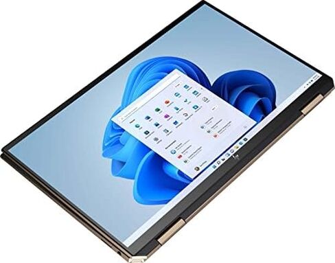 HP Spectre Touch x360 13 بوصة أزرق/ذهبي كمبيوتر محمول قابل للتحويل Intel i7 حتى 4.7 جيجا هرتز (إجمالي 48 جيجابايت) 16 جيجابايت DDR4 + 32 جيجابايت Optane 512 جيجابايت SSD 13.3 بوصة 4K لوحة مفاتيح بإضاءة خلفية Win 11 (13-AW200-Renewed) in Kuwait