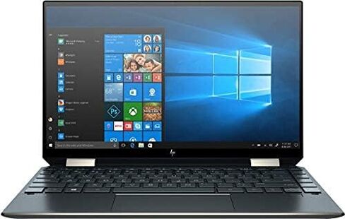 HP Spectre Touch x360 13 بوصة أزرق/ذهبي كمبيوتر محمول قابل للتحويل Intel i7 حتى 4.7 جيجا هرتز (إجمالي 48 جيجابايت) 16 جيجابايت DDR4 + 32 جيجابايت Optane 512 جيجابايت SSD 13.3 بوصة 4K لوحة مفاتيح بإضاءة خلفية Win 11 (13-AW200-Renewed) in Kuwait