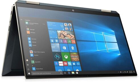 HP Spectre Touch x360 13 بوصة أزرق/ذهبي كمبيوتر محمول قابل للتحويل Intel i7 حتى 4.7 جيجا هرتز (إجمالي 48 جيجابايت) 16 جيجابايت DDR4 + 32 جيجابايت Optane 512 جيجابايت SSD 13.3 بوصة 4K لوحة مفاتيح بإضاءة خلفية Win 11 (13-AW200-Renewed) in Kuwait