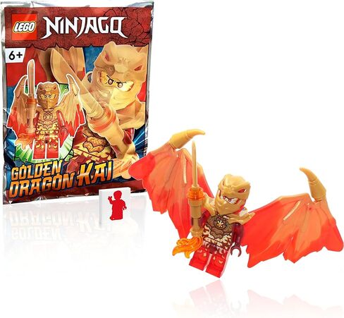 LEGO NINJAGO Crystalized Minifigure - Kai (Golden Dragon) with Wings and Gold Fire Sword in Saudi Arabia